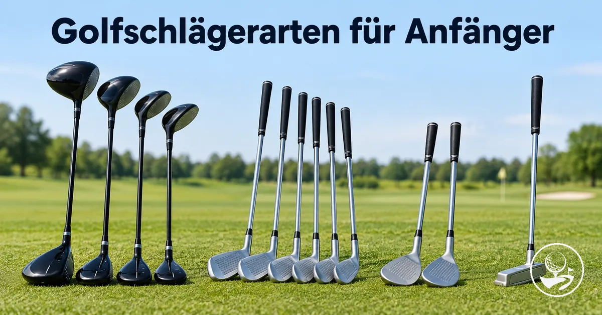 Nach Typ gruppierte Golfschläger für einen Golfanfänger